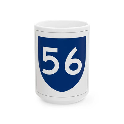 PR primary 56 (Puerto Rico) (Road Sign) White Coffee Mug 15oz - Go Mug Yourself