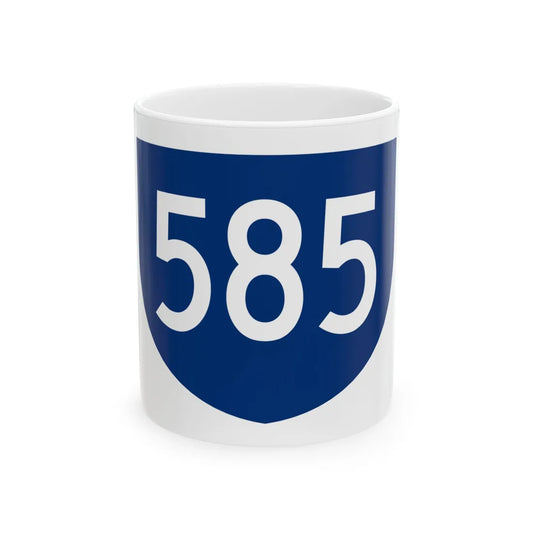 PR primary 585 (Puerto Rico) (Road Sign) White Coffee Mug 11oz - Go Mug Yourself