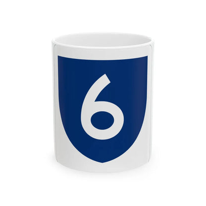PR primary 6 (Puerto Rico) (Road Sign) White Coffee Mug 11oz - Go Mug Yourself