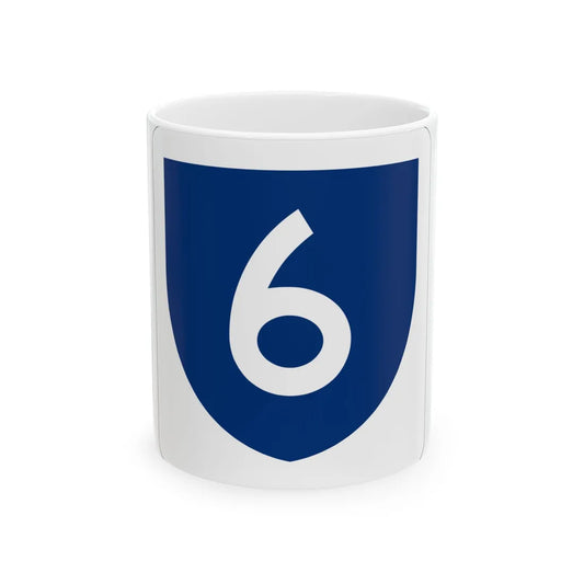 PR primary 6 (Puerto Rico) (Road Sign) White Coffee Mug 11oz - Go Mug Yourself