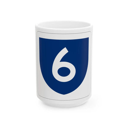PR primary 6 (Puerto Rico) (Road Sign) White Coffee Mug 15oz - Go Mug Yourself