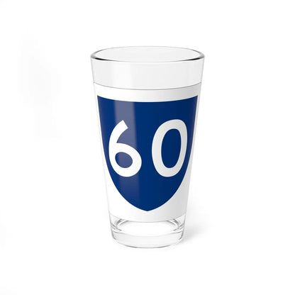 PR primary 60 (Puerto Rico) (Road Sign) Pint Glass 16oz 16oz - Go Mug Yourself