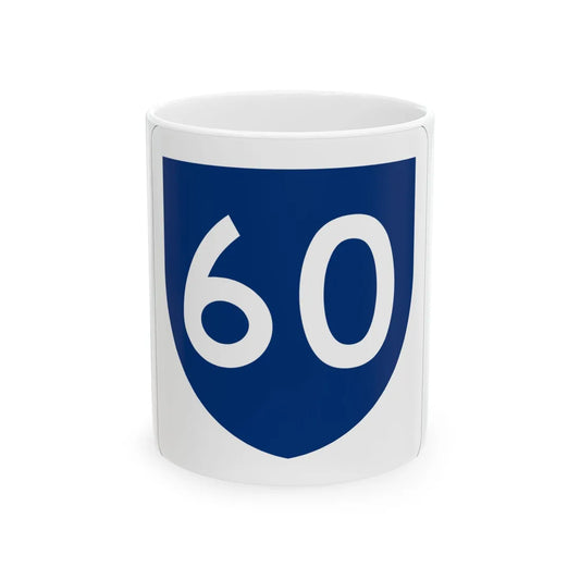 PR primary 60 (Puerto Rico) (Road Sign) White Coffee Mug 11oz - Go Mug Yourself