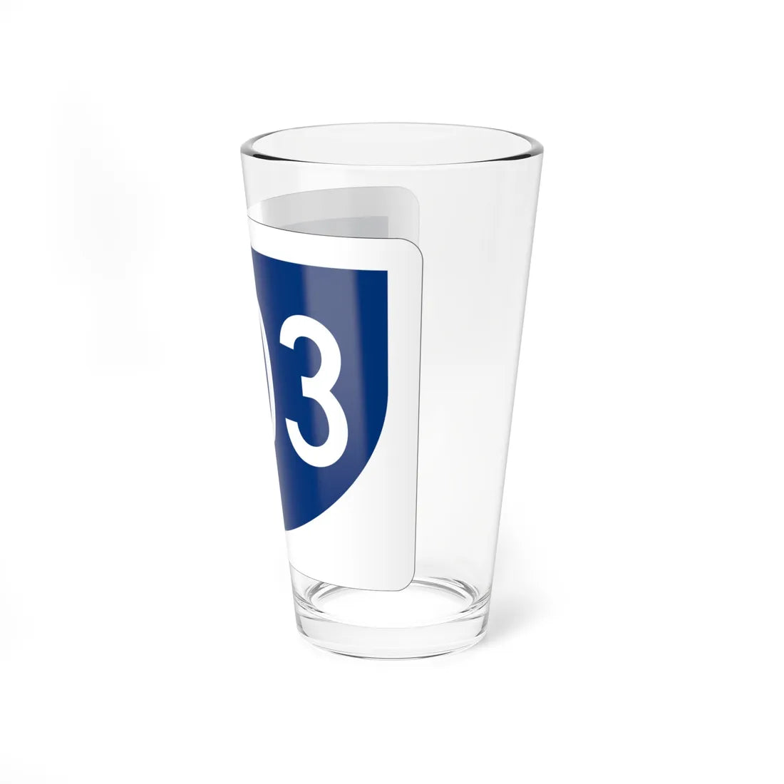 PR primary 603 (Puerto Rico) (Road Sign) Pint Glass 16oz - Go Mug Yourself