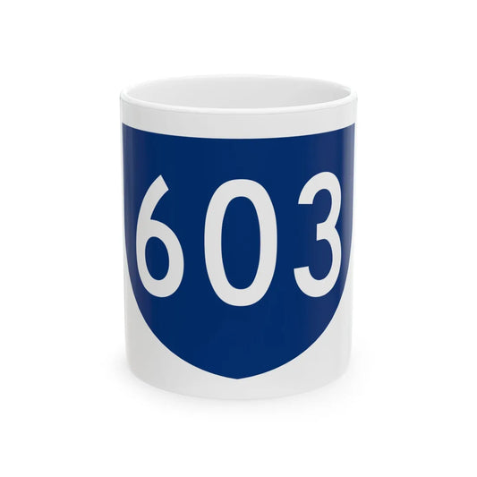 PR primary 603 (Puerto Rico) (Road Sign) White Coffee Mug 11oz - Go Mug Yourself