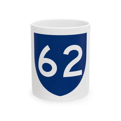 PR primary 62 (Puerto Rico) (Road Sign) White Coffee Mug 11oz - Go Mug Yourself