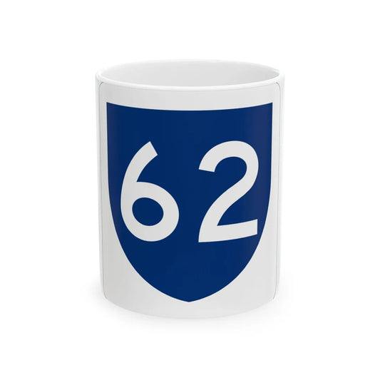 PR primary 62 (Puerto Rico) (Road Sign) White Coffee Mug 11oz - Go Mug Yourself