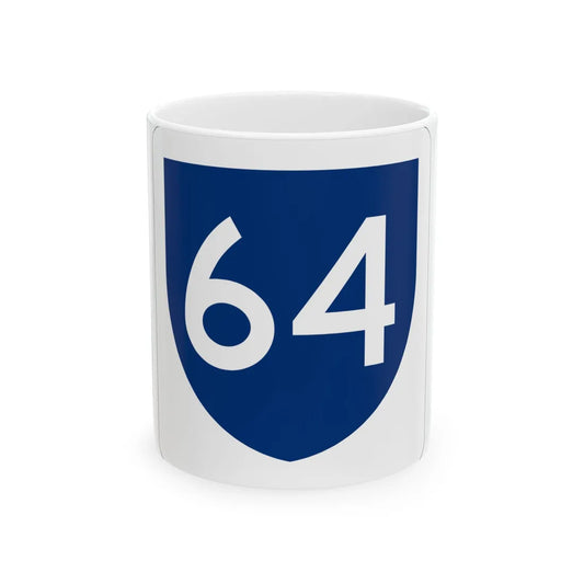 PR primary 64 (Puerto Rico) (Road Sign) White Coffee Mug 11oz - Go Mug Yourself