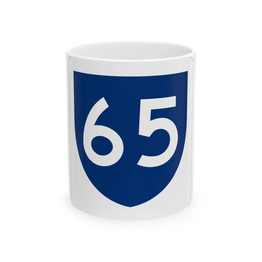 PR primary 65 (Puerto Rico) (Road Sign) White Coffee Mug 11oz - Go Mug Yourself