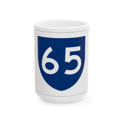 PR primary 65 (Puerto Rico) (Road Sign) White Coffee Mug 15oz - Go Mug Yourself