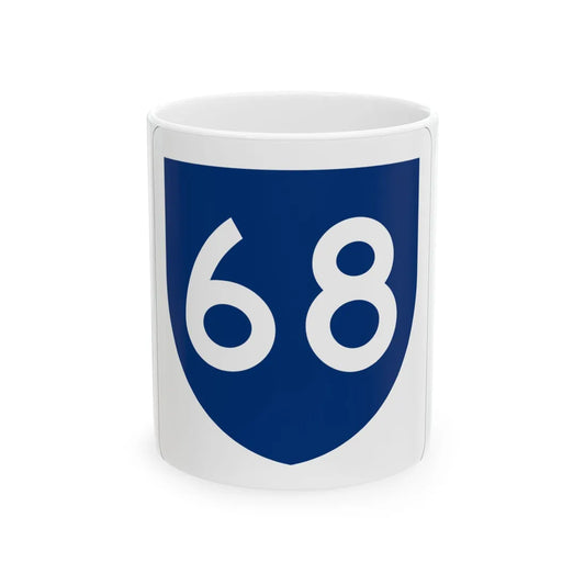 PR primary 68 (Puerto Rico) (Road Sign) White Coffee Mug 11oz - Go Mug Yourself