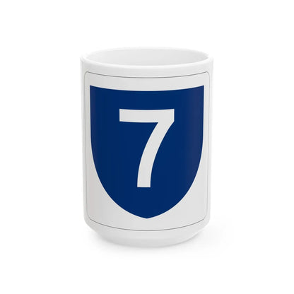 PR primary 7 (Puerto Rico) (Road Sign) White Coffee Mug 15oz - Go Mug Yourself