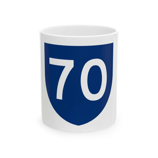 PR primary 70 (Puerto Rico) (Road Sign) White Coffee Mug 11oz - Go Mug Yourself