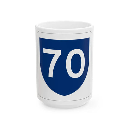 PR primary 70 (Puerto Rico) (Road Sign) White Coffee Mug 15oz - Go Mug Yourself