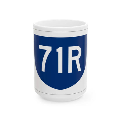 PR primary 71R (Puerto Rico) (Road Sign) White Coffee Mug 15oz - Go Mug Yourself
