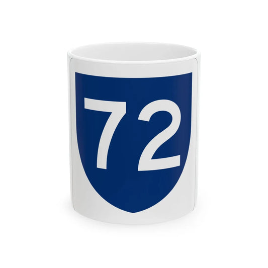 PR primary 72 (Puerto Rico) (Road Sign) White Coffee Mug 11oz - Go Mug Yourself