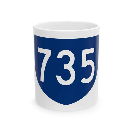 PR primary 735 (Puerto Rico) (Road Sign) White Coffee Mug 11oz - Go Mug Yourself