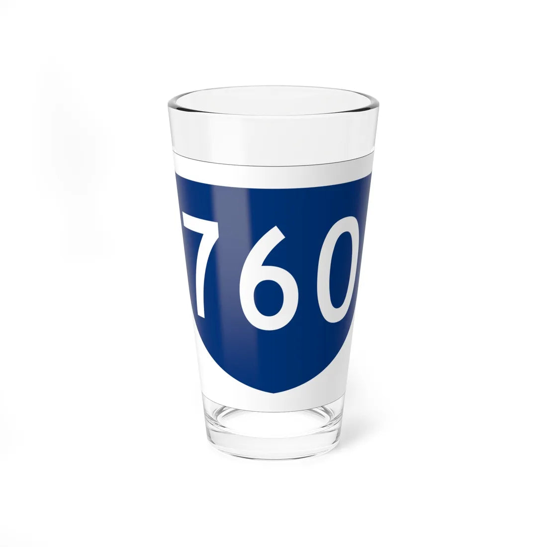 PR primary 760 (Puerto Rico) (Road Sign) Pint Glass 16oz 16oz - Go Mug Yourself