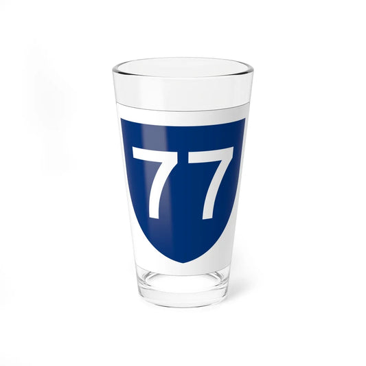 PR primary 77 (Puerto Rico) (Road Sign) Pint Glass 16oz 16oz - Go Mug Yourself