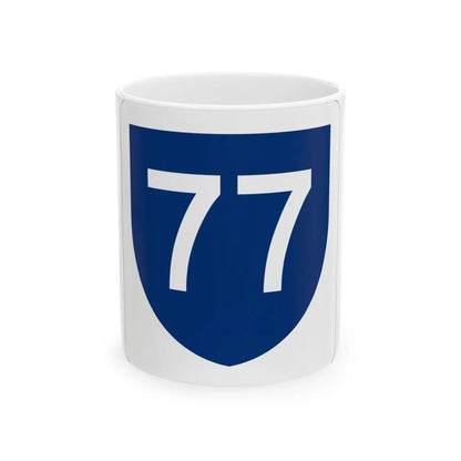 PR primary 77 (Puerto Rico) (Road Sign) White Coffee Mug 11oz - Go Mug Yourself