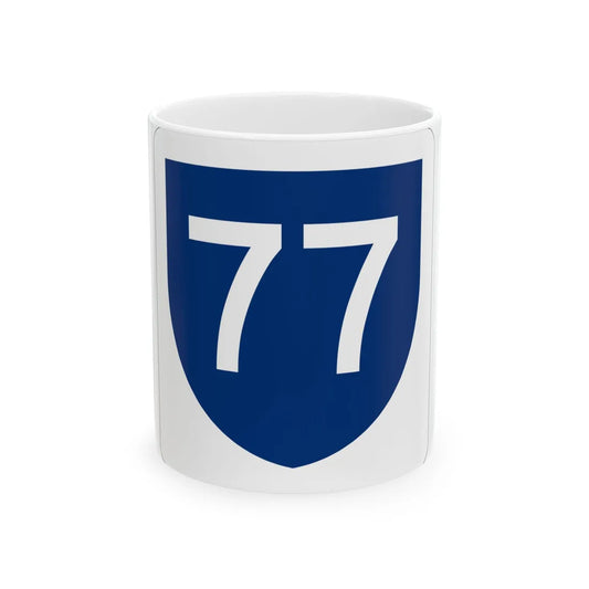 PR primary 77 (Puerto Rico) (Road Sign) White Coffee Mug 11oz - Go Mug Yourself