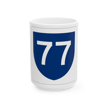 PR primary 77 (Puerto Rico) (Road Sign) White Coffee Mug 15oz - Go Mug Yourself