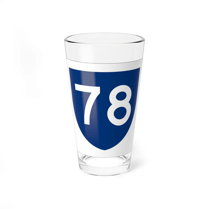 PR primary 78 (Puerto Rico) (Road Sign) Pint Glass 16oz 16oz - Go Mug Yourself