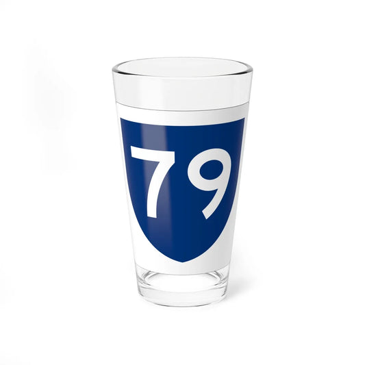 PR primary 79 (Puerto Rico) (Road Sign) Pint Glass 16oz 16oz - Go Mug Yourself