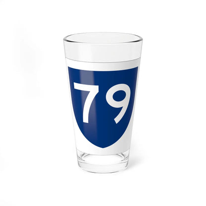 PR primary 79 (Puerto Rico) (Road Sign) Pint Glass 16oz - Go Mug Yourself