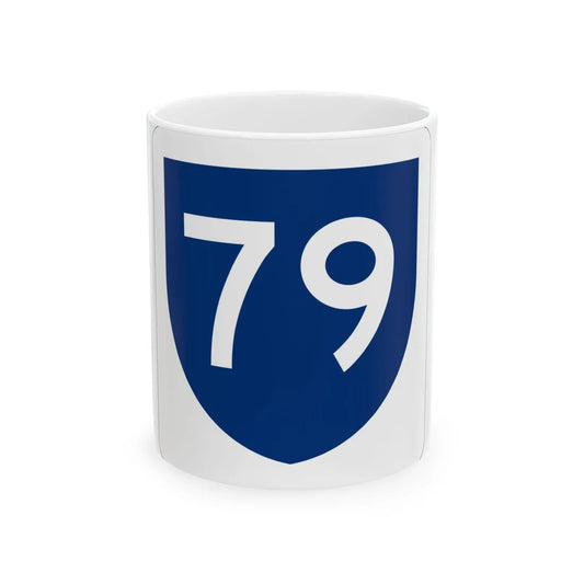 PR primary 79 (Puerto Rico) (Road Sign) White Coffee Mug 11oz - Go Mug Yourself