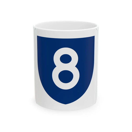 PR primary 8 (Puerto Rico) (Road Sign) White Coffee Mug 11oz - Go Mug Yourself