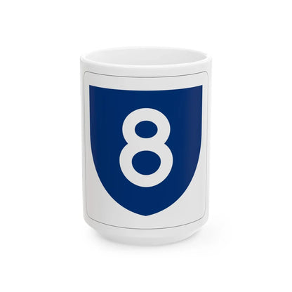 PR primary 8 (Puerto Rico) (Road Sign) White Coffee Mug 15oz - Go Mug Yourself