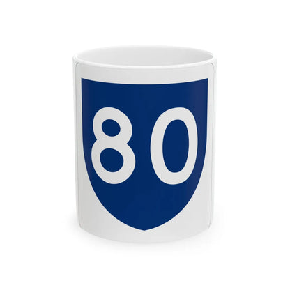 PR primary 80 (Puerto Rico) (Road Sign) White Coffee Mug 11oz - Go Mug Yourself