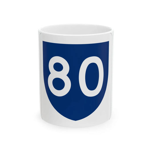 PR primary 80 (Puerto Rico) (Road Sign) White Coffee Mug 11oz - Go Mug Yourself