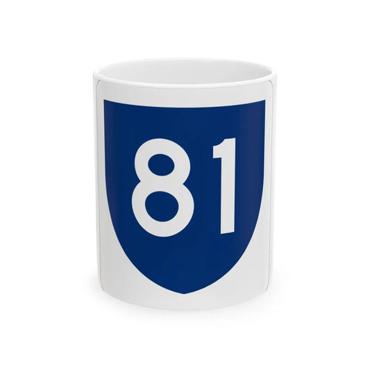 PR primary 81 (Puerto Rico) (Road Sign) White Coffee Mug 11oz - Go Mug Yourself