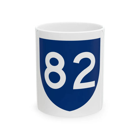 PR primary 82 (Puerto Rico) (Road Sign) White Coffee Mug 11oz - Go Mug Yourself