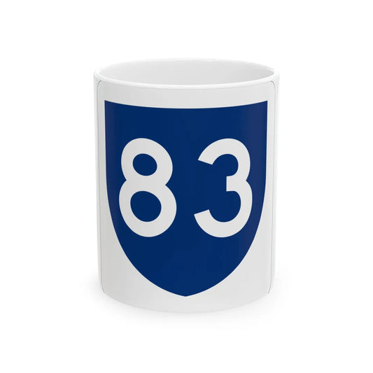 PR primary 83 (Puerto Rico) (Road Sign) White Coffee Mug 11oz - Go Mug Yourself