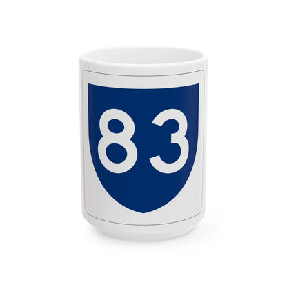 PR primary 83 (Puerto Rico) (Road Sign) White Coffee Mug 15oz - Go Mug Yourself