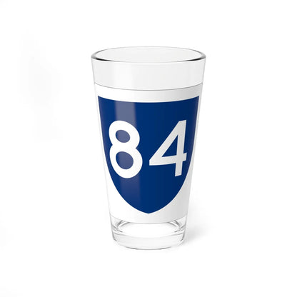 PR primary 84 (Puerto Rico) (Road Sign) Pint Glass 16oz 16oz - Go Mug Yourself