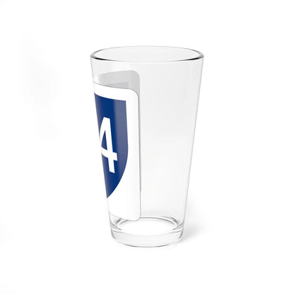 PR primary 84 (Puerto Rico) (Road Sign) Pint Glass 16oz - Go Mug Yourself