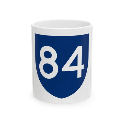 PR primary 84 (Puerto Rico) (Road Sign) White Coffee Mug 11oz - Go Mug Yourself