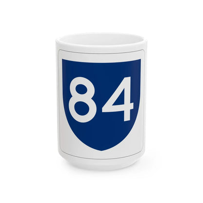PR primary 84 (Puerto Rico) (Road Sign) White Coffee Mug 15oz - Go Mug Yourself