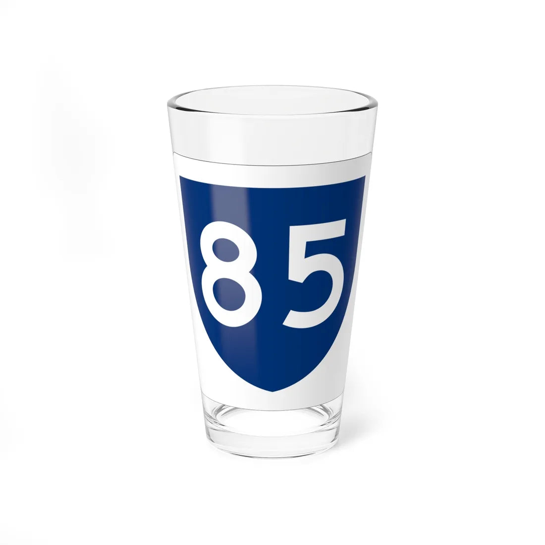 PR primary 85 (Puerto Rico) (Road Sign) Pint Glass 16oz 16oz - Go Mug Yourself