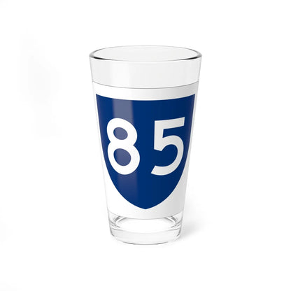 PR primary 85 (Puerto Rico) (Road Sign) Pint Glass 16oz 16oz - Go Mug Yourself
