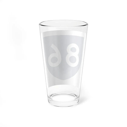 PR primary 86 (Puerto Rico) (Road Sign) Pint Glass 16oz - Go Mug Yourself