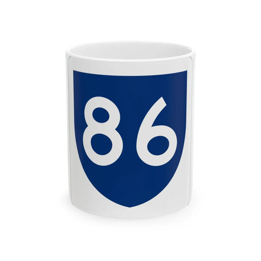 PR primary 86 (Puerto Rico) (Road Sign) White Coffee Mug 11oz - Go Mug Yourself