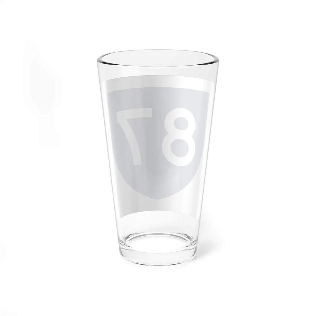 PR primary 87 (Puerto Rico) (Road Sign) Pint Glass 16oz - Go Mug Yourself