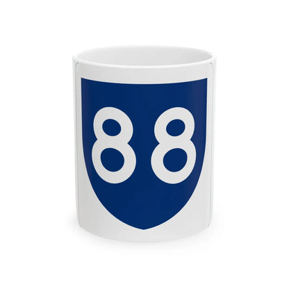 PR primary 88 (Puerto Rico) (Road Sign) White Coffee Mug 11oz - Go Mug Yourself