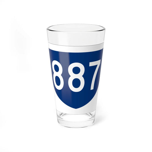 PR primary 887 (Puerto Rico) (Road Sign) Pint Glass 16oz 16oz - Go Mug Yourself