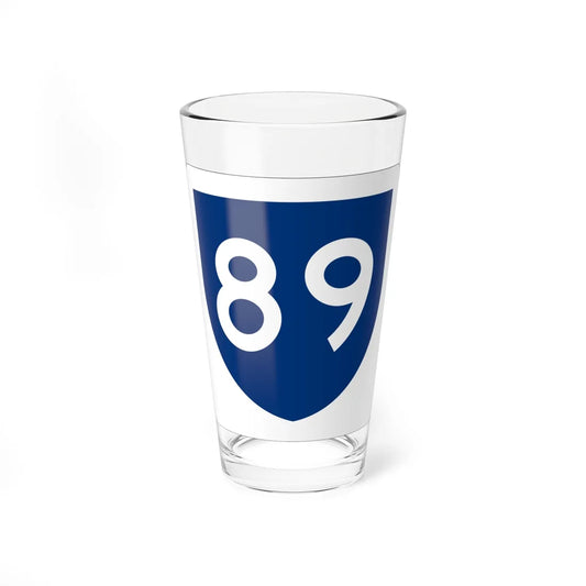 PR primary 89 (Puerto Rico) (Road Sign) Pint Glass 16oz 16oz - Go Mug Yourself